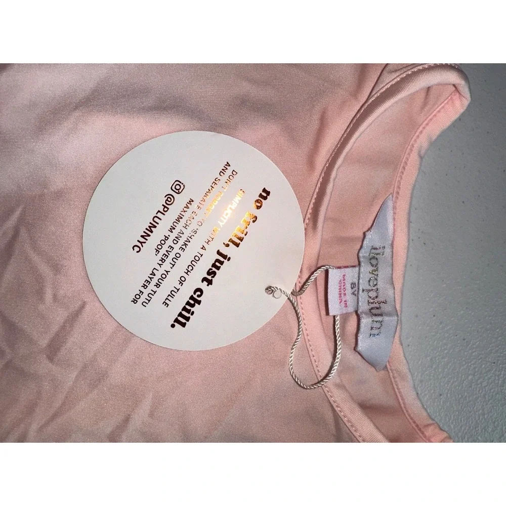iloveplum BEA Tutu Dress Girls 6Y Ballet Pink Tulle Sleeveless Leotard NWT